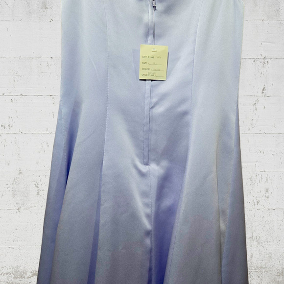 Y2K Vintage Purple Rhinestone Embellished Ball Gown Dress Flower Girl Size 12 - Picture 8 of 16